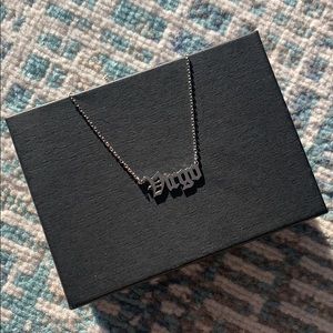 Virgo Necklace Dipped In White Gold!